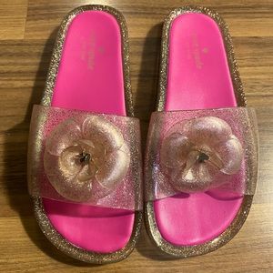 Kate Spade Splash Glitter Slides/Sandals size 8